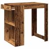 vidaXL Bar Table Old Wood 102x70x103.5 cm Engineered Wood
