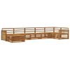 vidaXL Outdoor Sofa Set 7 pcs Natural