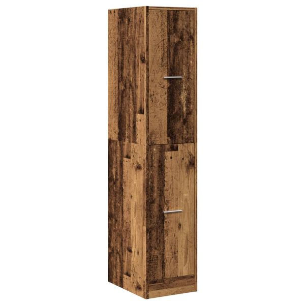 vidaXL Apothecary Cabinet Old Wood 30x41x144.5 cm Engineered Wood