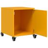 vidaXL Bedside Cabinet Mustard Yellow 36x39x43.5 cm Steel