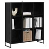 vidaXL Book Cabinet Black Oak 99.5 x 30 x 108.5 cm Engineered Wood