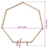 vidaXL Wedding Arch Light Brown 221 x 92 x 216 cm Solid Pine Wood