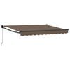 vidaXL Retractable Awning Taupe 5 x 3 m Polyester and Aluminium