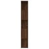 vidaXL Book Cabinet Brown Oak 45x24x160 cm Engineered Wood
