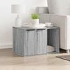 vidaXL Cat Litter Box Enclosure Grey Sonoma 60x40x40 cm Engineered Wood
