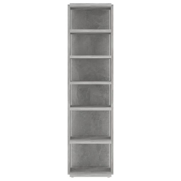 vidaXL Shoe Cabinet Concrete Grey 27.5x27x102 cm Engineered Wood