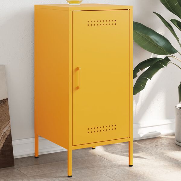 vidaXL Sideboard Mustard Yellow 36x39x79 cm Steel