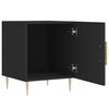 vidaXL Bedside Cabinet Black 40x40x50 cm Engineered Wood