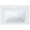 vidaXL Bathroom Sink White 71x48x19.5 cm Rectangular Ceramic