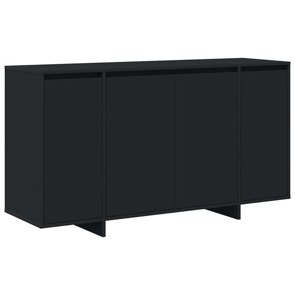 vidaXL Sideboard Black 135 x 41 x 75 cm Engineered Wood