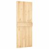 vidaXL Sliding Door with Hardware Set 85x210 cm Solid Wood Pine