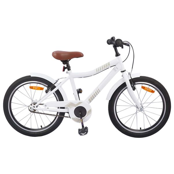 vidaXL Kids Bike 18'' for 5-7 Years Old white