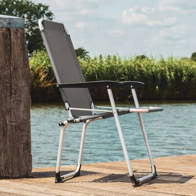 Travellife Luxury Foldable Camping Chair Ancona Compact Grey