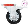 vidaXL 12 pcs Swivel Casters 100 mm
