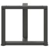 vidaXL Coffee Table Legs T-Shaped&nbsp;2 pcs Anthracite 50x25x(42-43) cm Steel