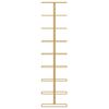 vidaXL Wall-mounted Wine Rack for 9 Bottles Gold Iron