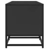 vidaXL TV Cabinet Black 100x35x41 cm Engineered Wood and Metal