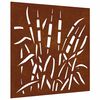 vidaXL Garden Wall Decoration 55x55 cm Corten Steel Grass Design
