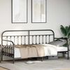 vidaXL Daybed Frame Black 90 x 190 cm Powder-Coated Steel