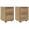 vidaXL Bedside Tables 2 pcs Artisan Oak 30.5 x 30 x 43 cm