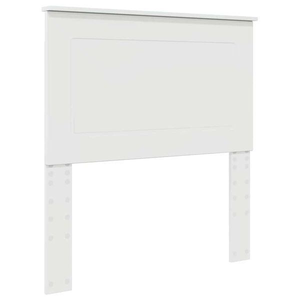 vidaXL Headboard with Headboard Gloss White 100 cm Engineered Wood