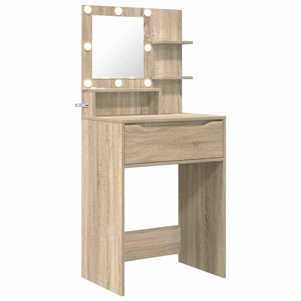 vidaXL Bedroom Dressing Tables Sonoma Oak 80 x 39.6 x 135 cm