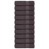 vidaXL Bath Towels "FROGN" 10 pcs Anthracite 100x150 cm 360 gsm