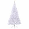 vidaXL Artificial Christmas Tree with Stand White 240 cm PVC and Steel