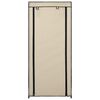 vidaXL Shoe Cabinet with Cover Cream 58x28x106 cm Fabric