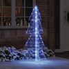vidaXL Christmas Tree with 160 LEDs Blue 150 cm Acrylic