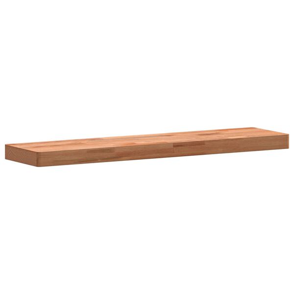 vidaXL Wall Shelf 80x20x4 cm Solid Wood Beech