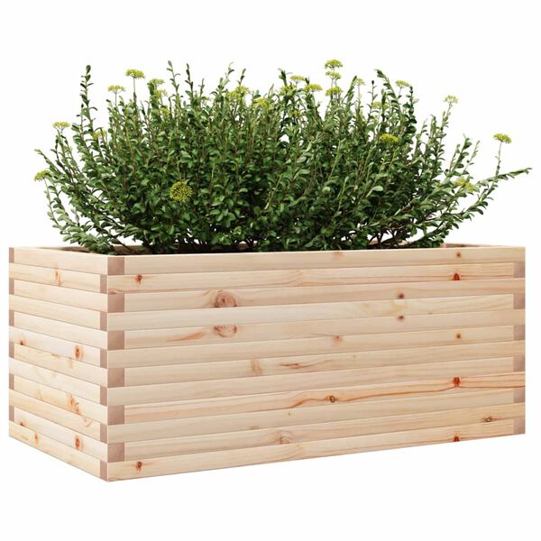 vidaXL Garden Planter 110x60x46 cm Solid Wood Pine