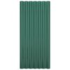 vidaXL Roof Panels 36 pcs Galvanised Steel Green 80x36 cm