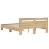 vidaXL Bed Frame without Mattress Sonoma Oak 140x200 cm