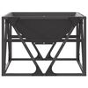 vidaXL Fire Pit Black 50 x 50 x 35 cm Steel