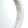 vidaXL Wall Mirror with Strap White &Oslash; 45 cm