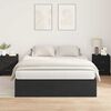 vidaXL Storage Bed Frame Black Oak 140 x 190 cm Engineered Wood