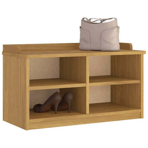 vidaXL Hallway Bench SANDNES 87x40x50 cm Solid Wood Pine