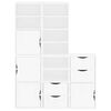 vidaXL Side Cabinets 5 pcs "ODDA" White 40x24x79 cm Solid Wood Pine