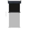 vidaXL Balcony Side Awning 85x250 cm Black