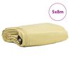 vidaXL Tarpaulin 650g / m&sup2; Beige 5 x 8 m Canvas with PVC Coating