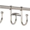 vidaXL Luggage Rack with Coat Hangers Wall Mounted Aluminium