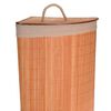 Bathroom Solutions Corner Laundry Basket Bamboo