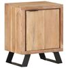 vidaXL Bedside Cabinet 40x30x50 cm Solid Acacia Wood with Live Edges