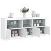 vidaXL Sideboard with LED Lights White 162x37x67 cm