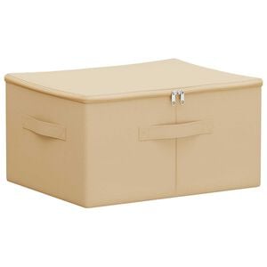 vidaXL Storage Box Non-woven fabric 43 x 34 x 23 cm 33.6 L Cream