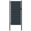 vidaXL Fence Gate PVC and Steel 100x204 cm Anthracite
