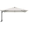vidaXL Garden Parasol Beige and Black 248.5 x 247.5 x 160 cm