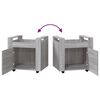 vidaXL Desk Trolley Grey Sonoma 60x45x60 cm Engineered Wood