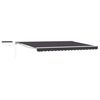 vidaXL Electric Retractable Awning White, Grey and Anthracite 4 x 3 m